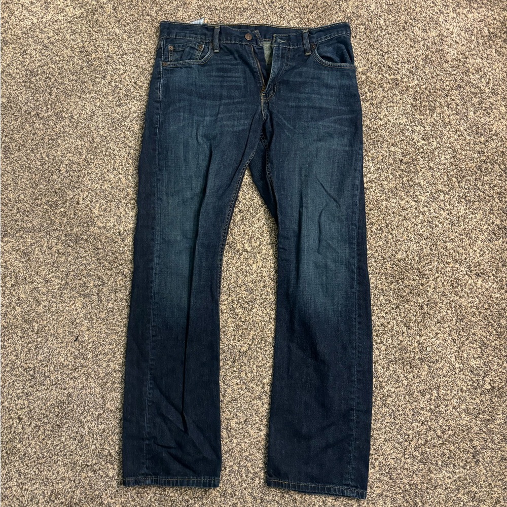 Levi’s 514 33x32 Straight Fit Cut Blue Jeans